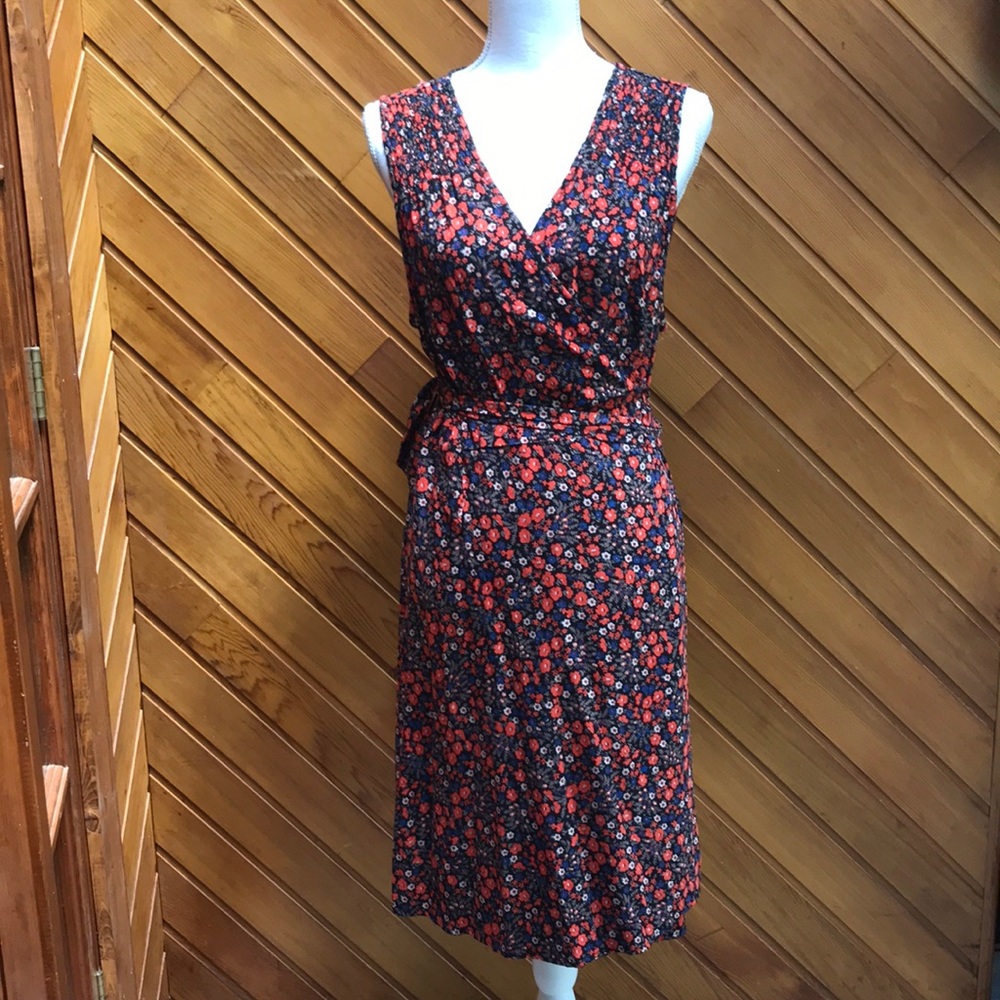 Universal Thread Patterned Wrap Dress Never Worn - image 1